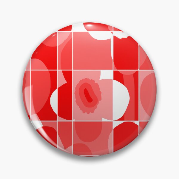 Item preview, Iconic Geometric Canadian Floral Pattern in Gradient Red designed and sold by Deutschic.
