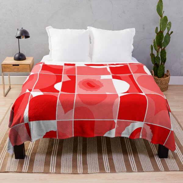 Item preview, Iconic Geometric Canadian Floral Pattern in Gradient Red designed and sold by Deutschic.