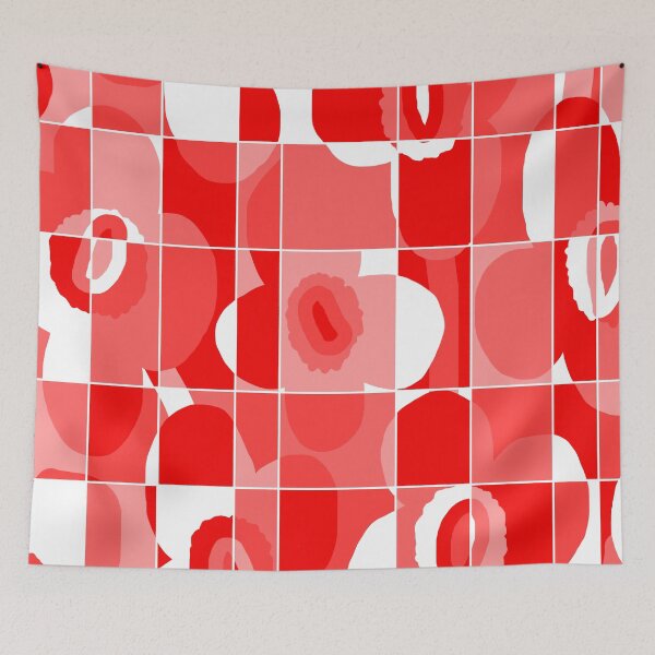 Item preview, Iconic Geometric Canadian Floral Pattern in Gradient Red designed and sold by Deutschic.