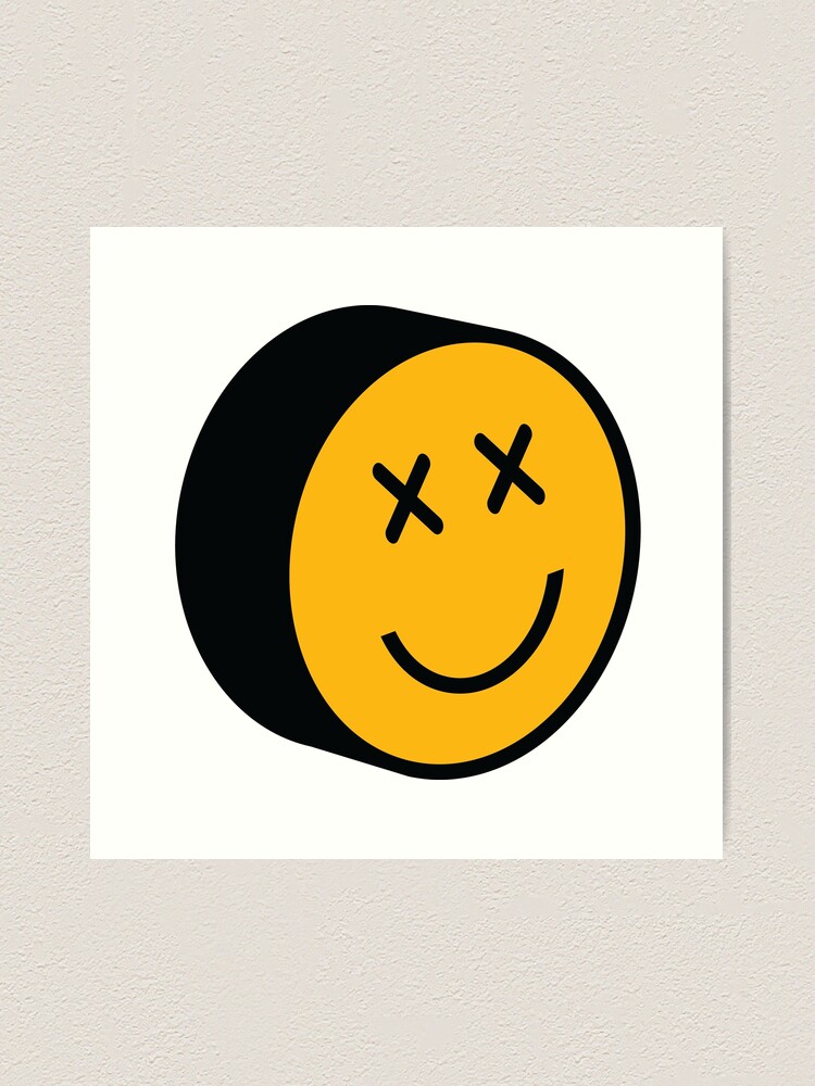 Dead XX Eye Smiley Face | Art Print