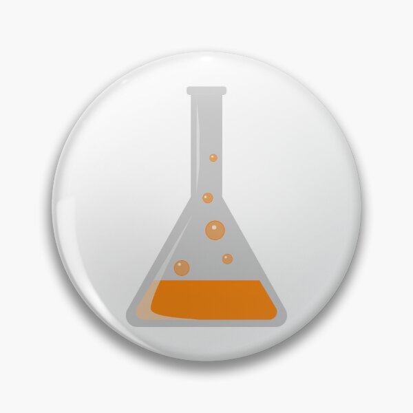Item preview, Conical flask test tube with bubbling orange liquid designed and sold by Kruzzell.