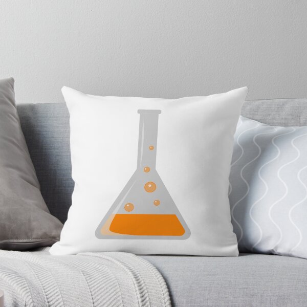 Item preview, Conical flask test tube with bubbling orange liquid designed and sold by Kruzzell.