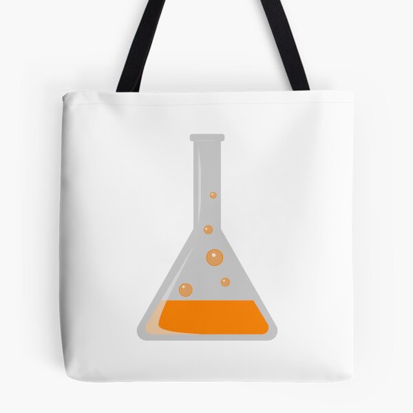 Item preview, Conical flask test tube with bubbling orange liquid designed and sold by Kruzzell.