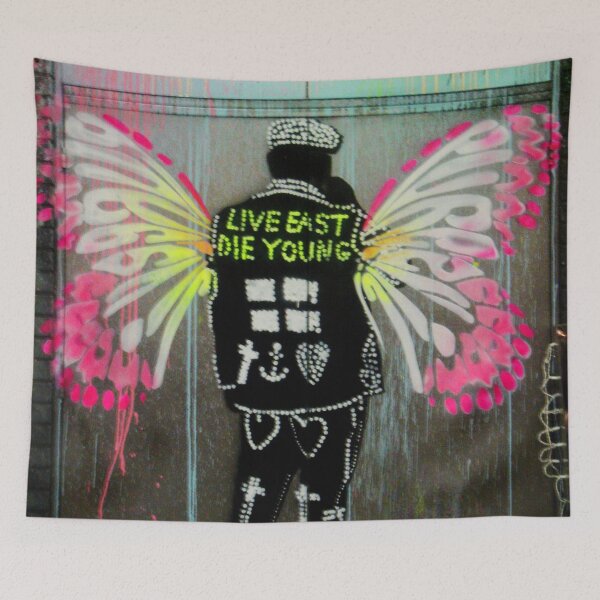 Item preview, Street Art - I'd like to say Beautiful Things (Live East Die Young) designed and sold by StreetPretty.