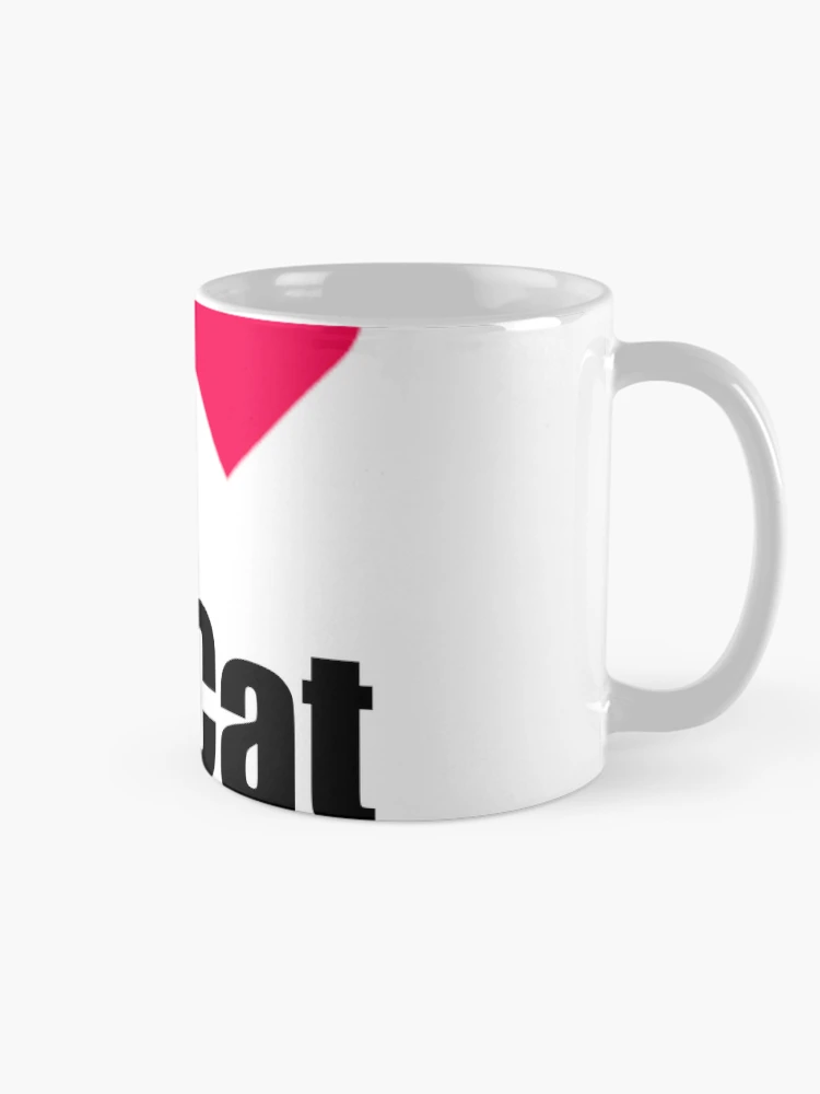Aperçu 3 sur 6. Mug à café avec l'œuvre Chat créée et vendue par RaspberryPunch.