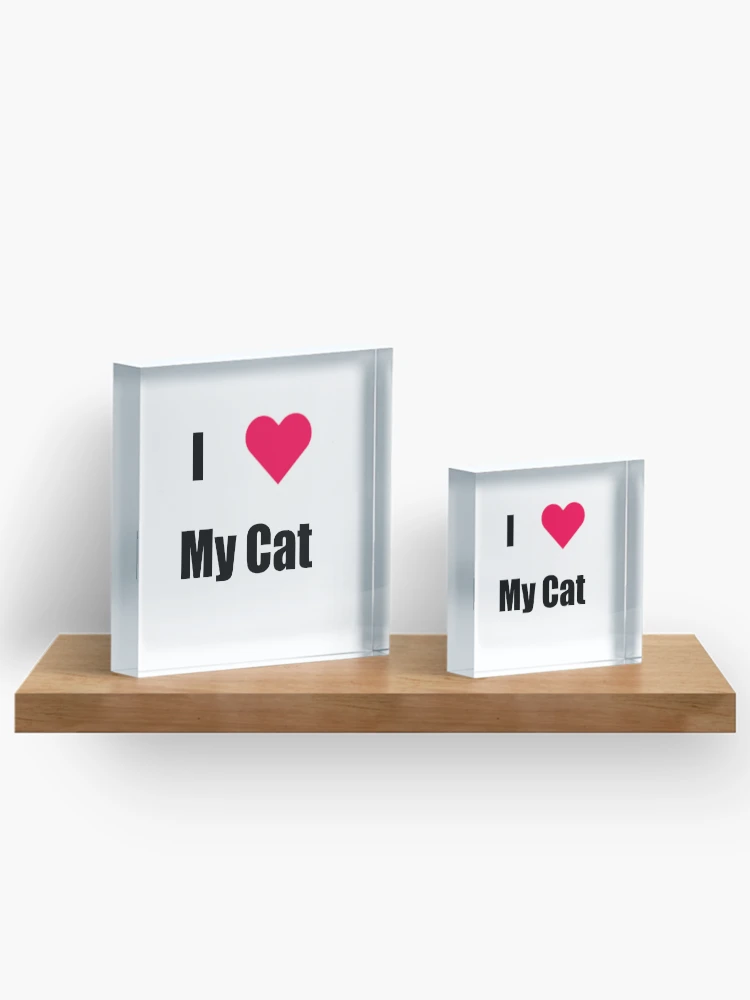 Thumbnail 3 of 5, Acrylic Block, Cat designed and sold by RaspberryPunch.