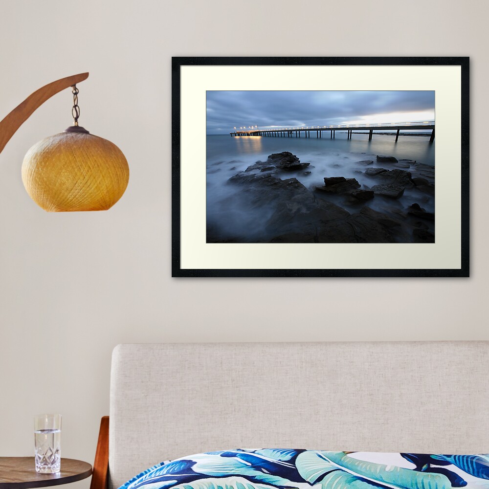 Lorne Pier Pre-Dawn, Great Ocean Road, Australia Framed Art Print