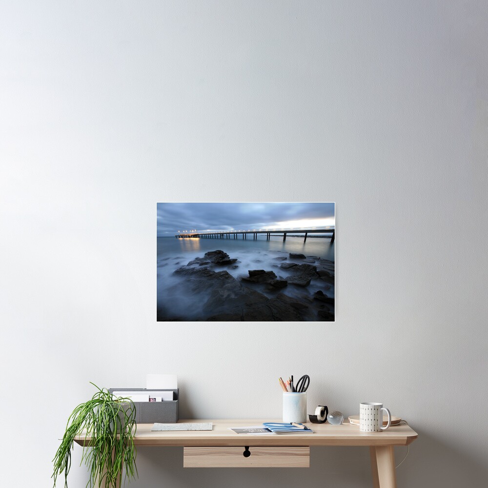 Lorne Pier Pre-Dawn, Great Ocean Road, Australia Poster