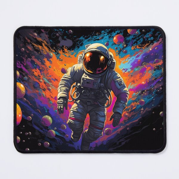 Item preview, Astronaut Delving into Dark Matter as if Descending into the Ocean's Abyssal Depths: Exploring the Uncharted Realms designed and sold by SingularityGeek.