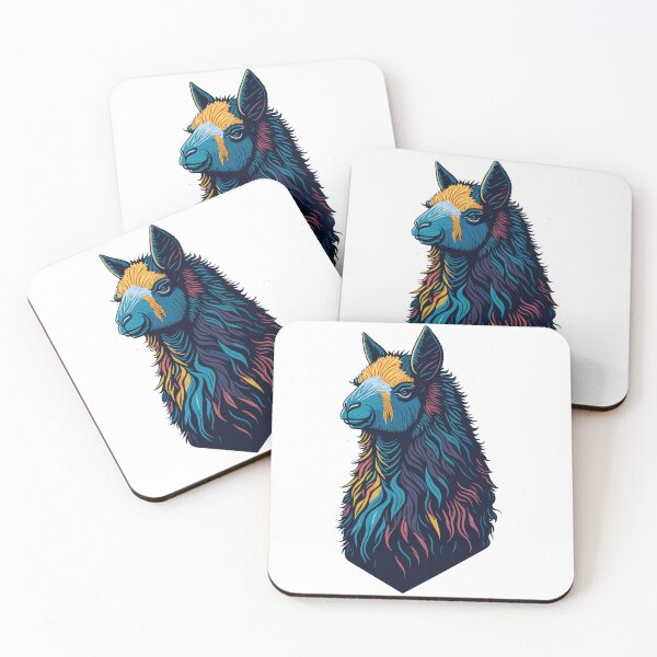 Item preview, Colorful Llama Illustration Design designed and sold by The Funscape Store.