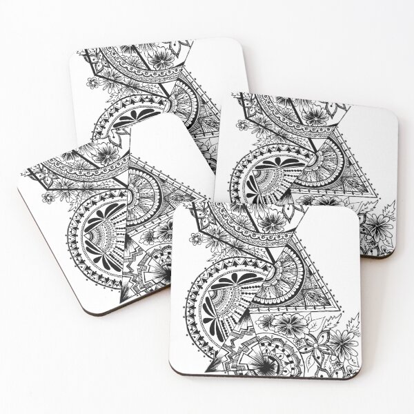Item preview, Abstract floral design  designed and sold by honeydoodles6.