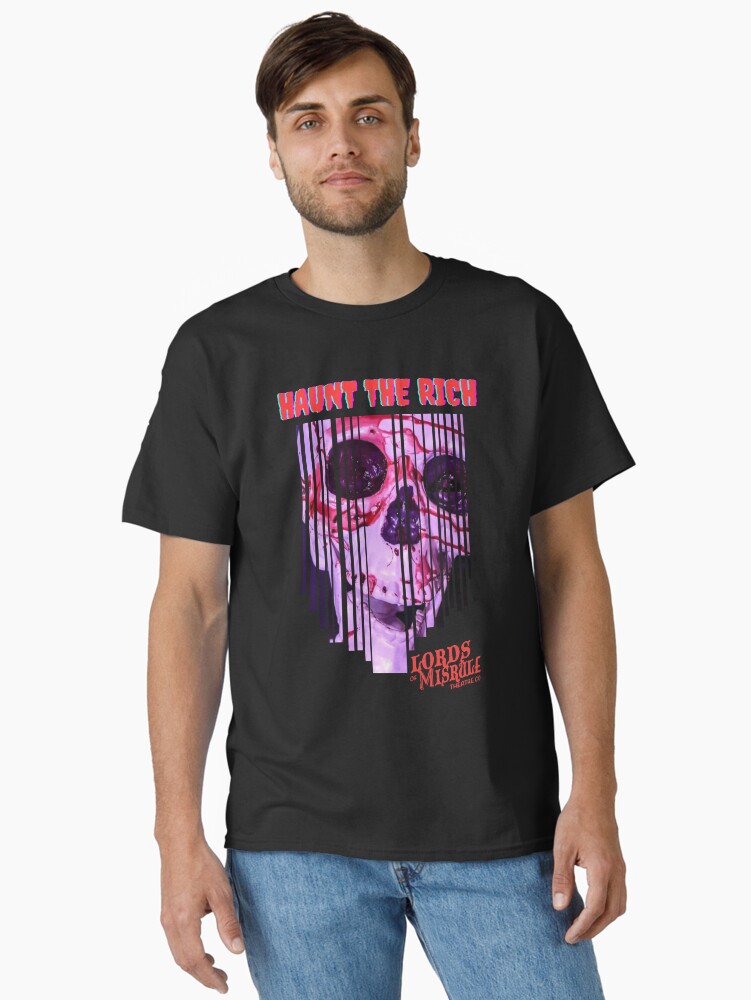 Thumbnail 2 of 7, Classic T-Shirt, Mr. Bones Says, Haunt The Rich designed and sold by LordsOfMisrule.
