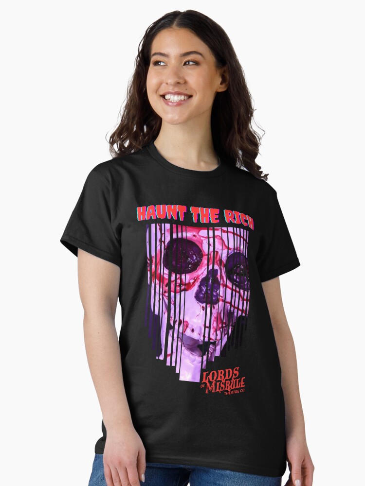 Thumbnail 1 of 7, Classic T-Shirt, Mr. Bones Says, Haunt The Rich designed and sold by LordsOfMisrule.