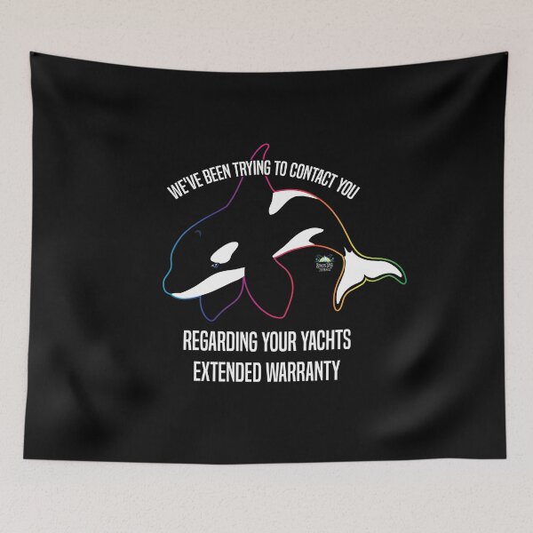 Item preview, Orca Whale Regarding Your Yachts Extended Warranty 90s Retro designed and sold by StressFreeThds.