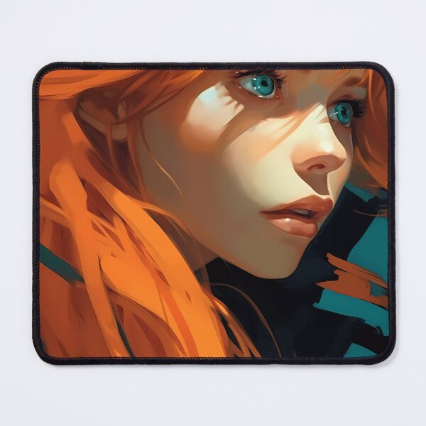 Item preview, Asuka Langley with a Surprised Expression: A Portrait of Captivating Beauty and Infinite Wonder designed and sold by SingularityGeek.