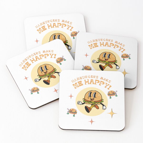 Item preview, HAMBURGERS MAKE ME HAPPY! designed and sold by MyKinsDoodles.