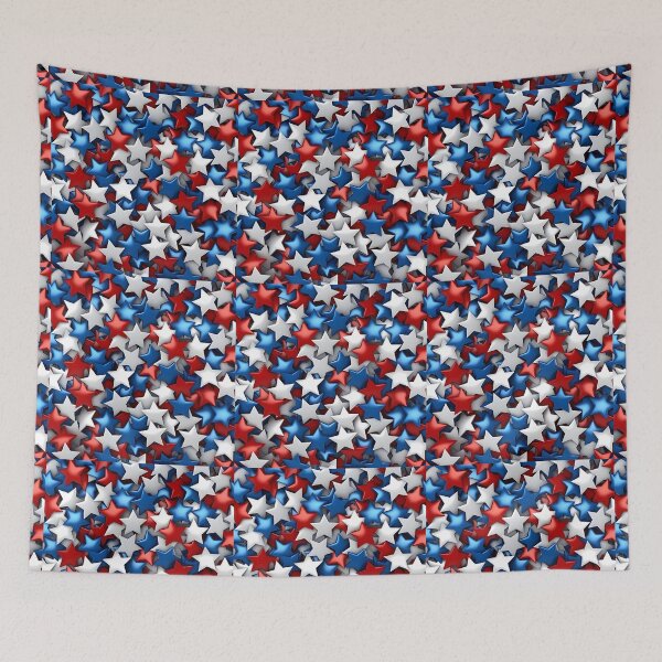Item preview, Red White & Blue Stars designed and sold by Cordialpress.