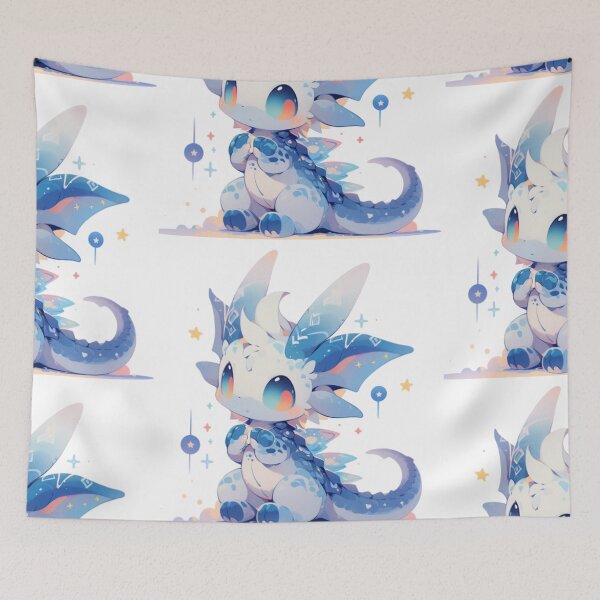 Item preview, Cute little blue space dragon designed and sold by HydraDreams.