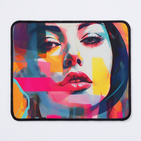 Item preview, Popup poster with woman portrait. Colorful digital art. designed and sold by anytka.