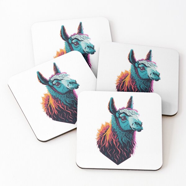 Item preview, Colorful Llama Illustration Design designed and sold by The Funscape Store.