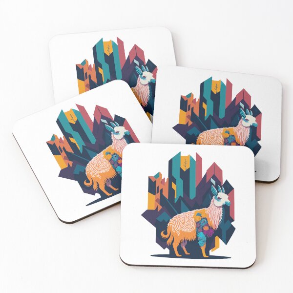 Item preview, Colorful Llama Illustration Design designed and sold by The Funscape Store.