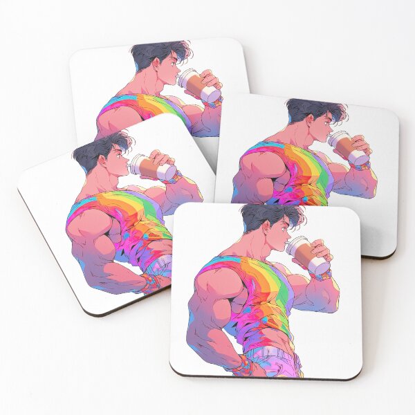 Item preview, Cute Gay Guy Drinking Boba designed and sold by homorohomo.