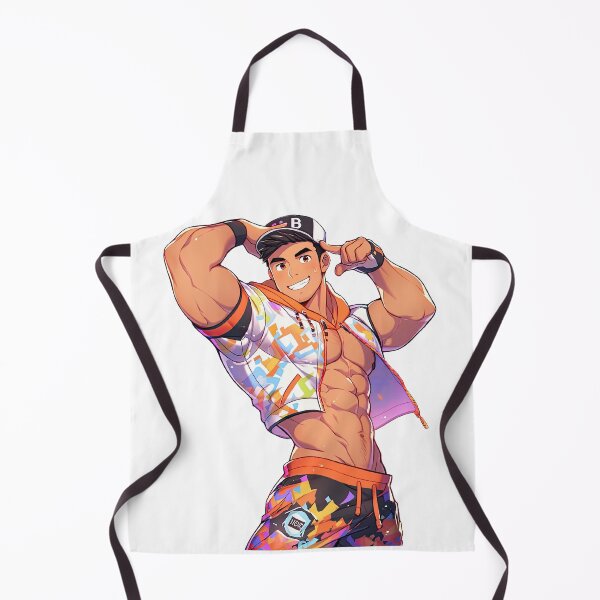 Item preview, Cute Muscular Gay Guy Flexing designed and sold by homorohomo.