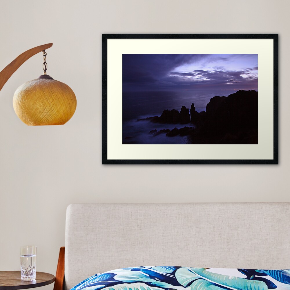 The Pinnacles at Dusk, Philip Island, Australia Framed Art Print