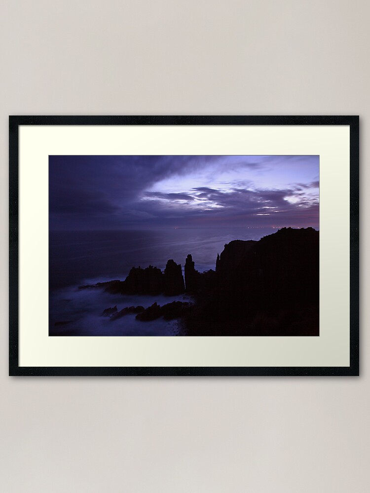 Alternate view of The Pinnacles at Dusk, Philip Island, Australia Framed Art Print