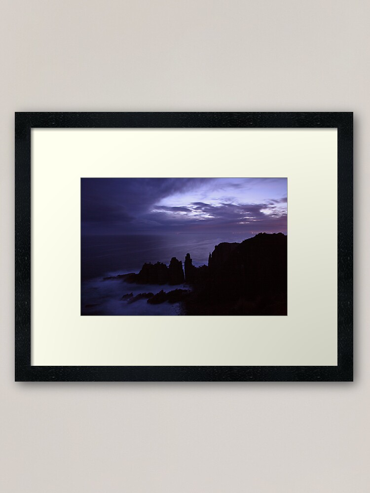 Alternate view of The Pinnacles at Dusk, Philip Island, Australia Framed Art Print