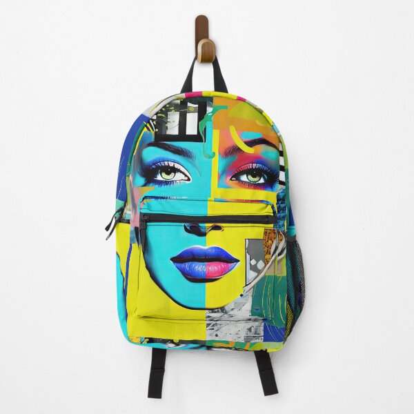 Item preview, Modern art abstract collage with beautiful woman's face designed and sold by MagicStrawberry.