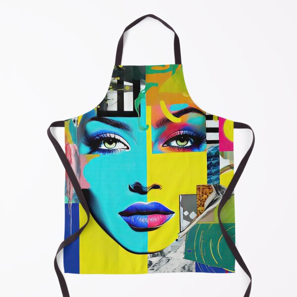 Item preview, Modern art abstract collage with beautiful woman's face designed and sold by MagicStrawberry.