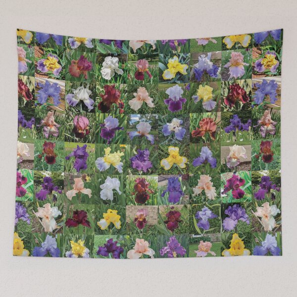 Item preview, Aunt Bev's Iris Garden designed and sold by PeachPaisleyPro.
