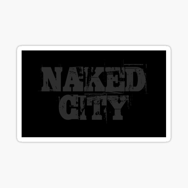 Naked City BLACK Sticker