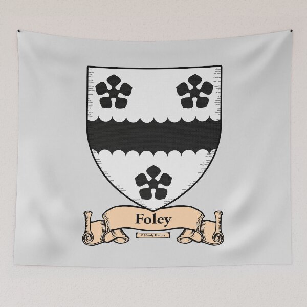 Item preview, FOLEY - Coat of Arms - Family Crest designed and sold by HandyHistory.
