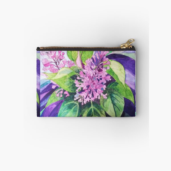 Item preview, Lilacs watercolour painting with psychedelic background designed and sold by esvb.