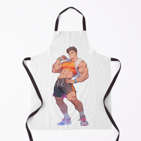 Item preview, Cute Muscular Gay Guy Flexing designed and sold by homorohomo.