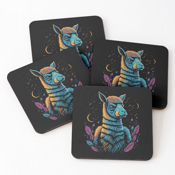 Item preview, Colorful Llama Illustration Design designed and sold by The Funscape Store.