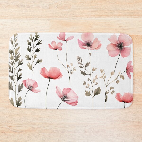 Item preview, Arrangement of spring pink flowers against a white background. Blooming concept. Flat lay. designed and sold by anytka.