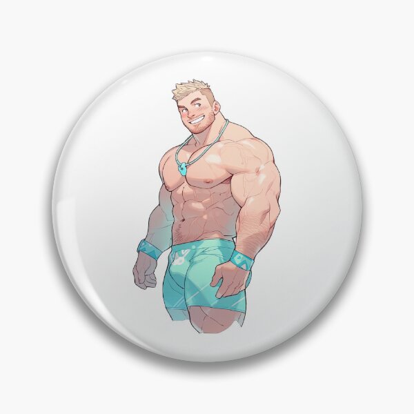 Item preview, Cute Muscular Gay Guy Flexing designed and sold by homorohomo.