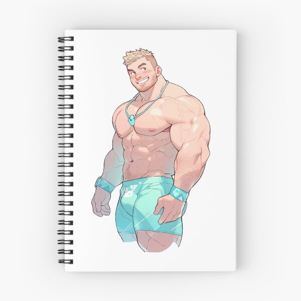 Item preview, Cute Muscular Gay Guy Flexing designed and sold by homorohomo.