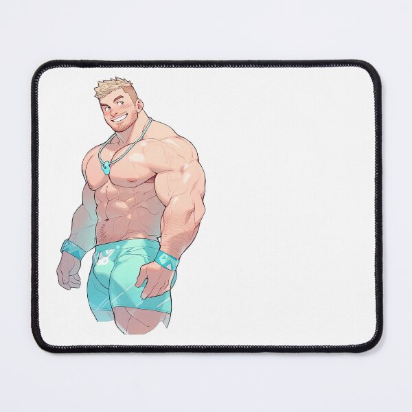 Item preview, Cute Muscular Gay Guy Flexing designed and sold by homorohomo.