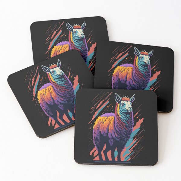 Item preview, Colorful Llama Illustration Design designed and sold by The Funscape Store.