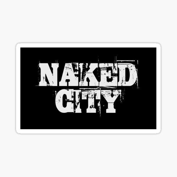 Naked City WHITE Sticker