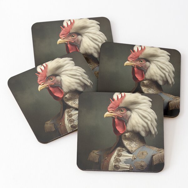 Item preview, Rooster in Military Uniform, Pet Renaissance Portrait designed and sold by Futuriddle.