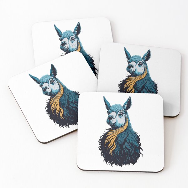 Item preview, Colorful Llama Illustration Design designed and sold by The Funscape Store.