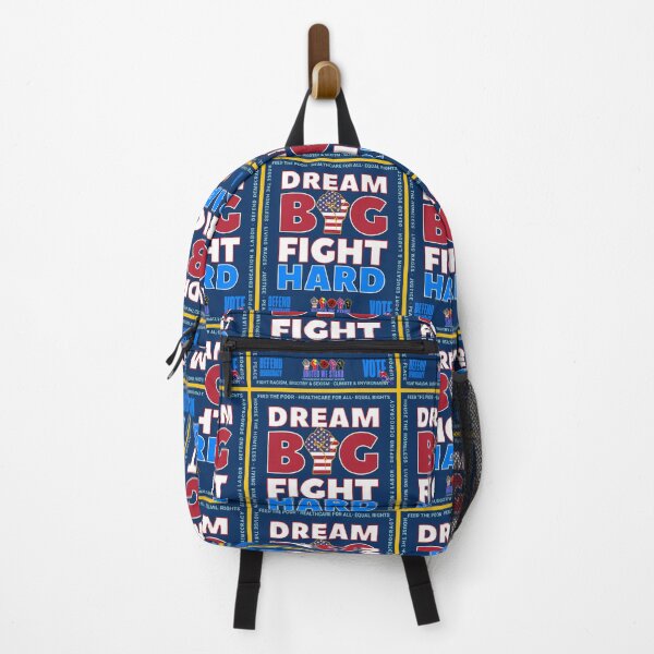 Item preview, PMD00983 Progressive Movement Designs Dream Big Fight Hard patriotic motivational protest fist design shows you support democracy for Progressives Democrats Independents Liberals designed and sold by ProgressiveLeft.