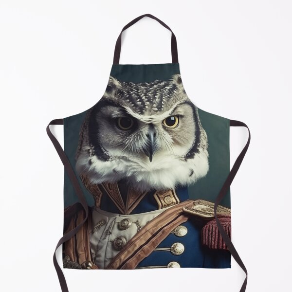 Item preview, Owl in Military Uniform, Pet Renaissance Portrait designed and sold by Futuriddle.