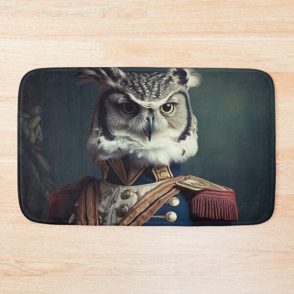 Item preview, Owl in Military Uniform, Pet Renaissance Portrait designed and sold by Futuriddle.