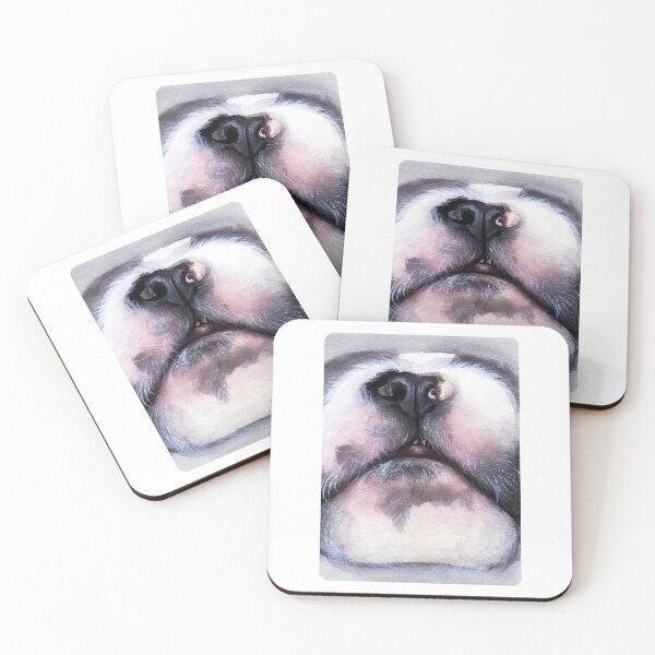 Item preview,  French Bulldog snout watercolour painting designed and sold by Funsize-Art.